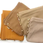 New hijab design 2019 beaded chiffon shawls ladies scarves popular vietnam shawls