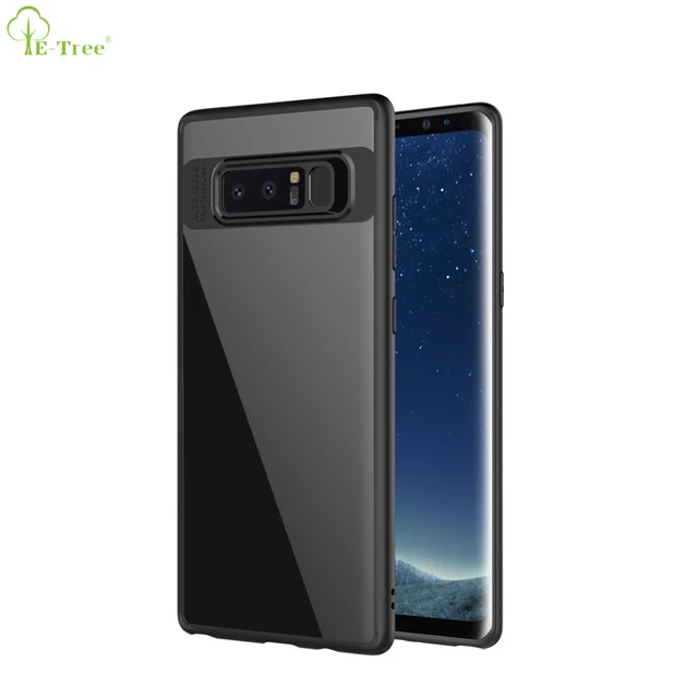 Ultra Thin Transparent PC Hybrid Soft TPU Mobile Back Cover For Samsung Galaxy Note 8 Case