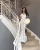 Brazilian Mermaid Wedding Dresses Long Trail Wedding Dress Bridal Gown with Lace Appliques 2019 New robe de mariage