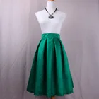 2019 Solid Color high waist skirt for woman maxi satin dress