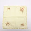 100% soft cotton fabric embroidered high quality ladies square fashion wholesale cotton handkerchief