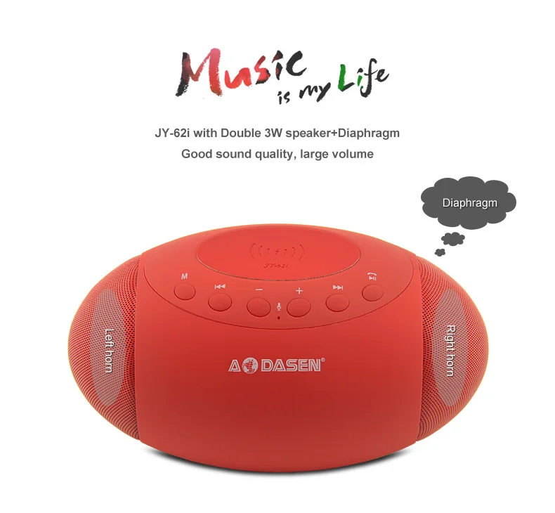 Factory price Bluetooth speaker 3W*2 Digital screen Potable Speaker with USB FM TF function - ANKUX.COM
