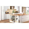 super white ash rustic country style kitchen cabinet with island
