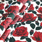 Custom printed 100% cotton plain poplin floral pattern fabric for garment