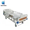 BT-AM104 with four Central-controlled silent wheels manual medical bed three crank manual hospital bed equipemtns price
