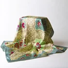 Custom printed ladies scarf Muslim Hijab turban