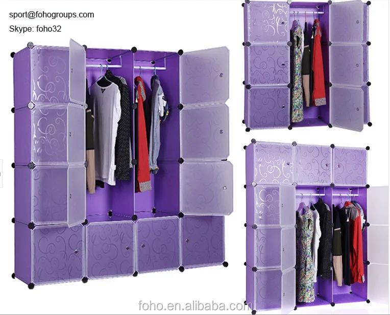 Bedroom Furniture Wardrobe Modern Purple Color Wardrobes With Cloth Hangers Fh Al0052 16 View Modern Purple Color Wardrobes Foho Product Details