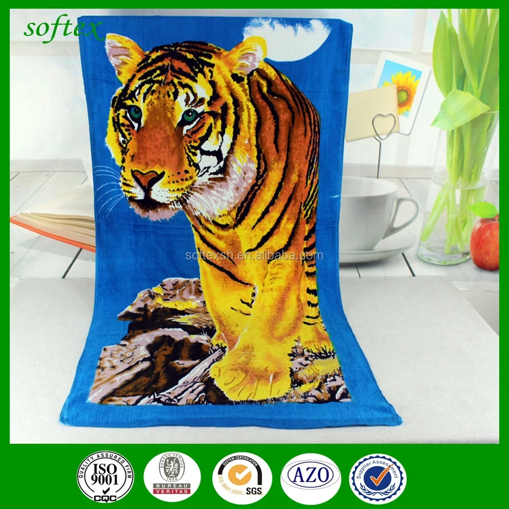 china supply wholesale personalized beach towels with cotton printing