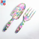 Novelty decorative flowered mini hand teen girls garden trowel spade tool set