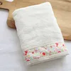 China supplier high quality terry white lace 100% cotton bath tower