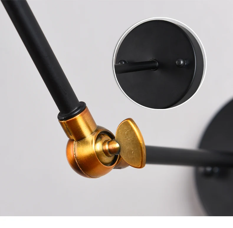 Modern home decorative one light wall sconce with shade wall lamps black wall lights black