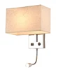 New USB charging head wall lamp led creative American bedroom bedside wall lamp