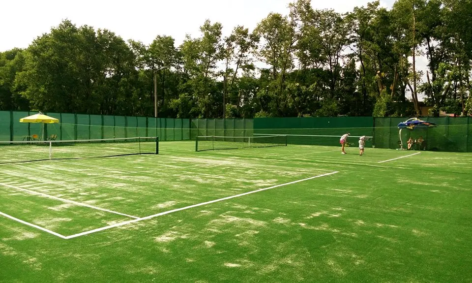 standard paddle tennis court artificial turf grass