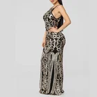 Women's Elegant Split Bodycon Sleeveless Evening Party Long Maxi Dress