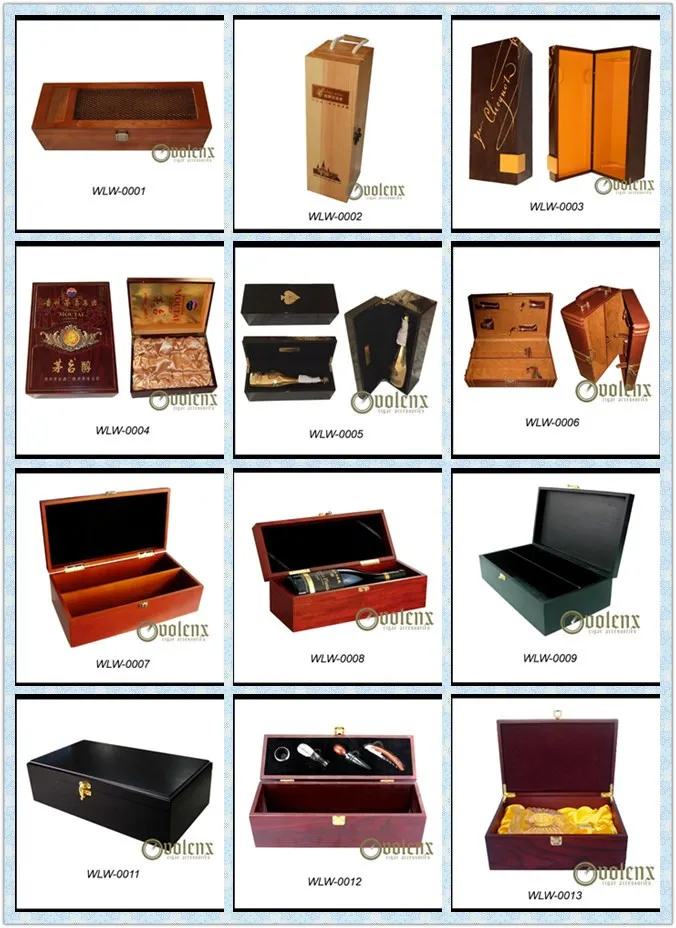 luxury wooden wine gift box with wine tool sets drawer