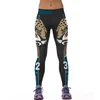 3D Printing Domineering Tiger 48 football Pants Women High Waist buttock Seamless Yoga Pants In Stock