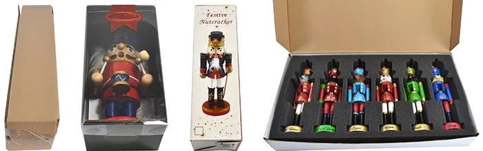 handmade painted nutcracker wood crafts, wooden christmas gift