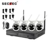 SECTEC 1080P 4CH Wireless NVR CCTV System wifi 2MP IR Outdoor Bullet P2P IP Camera Waterproof Security Video Surveillance Kit