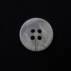 China factory custom design 4 holes shirt resin button white 15mm sewing button