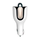 Newest 5V 2.4A 2 in 1 mini blue-tooth wireless earphone usb car charger with sport blue-tooth earphone