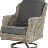 Elegant Round Rattan Home Study Room