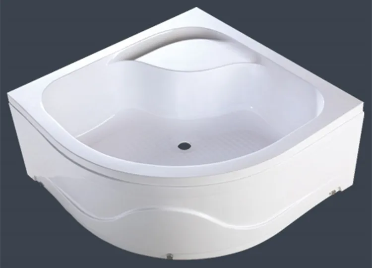 High seat acrylic shower tray with ABS panel for export