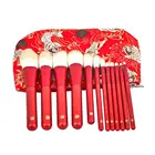 New Products Long handle makeup brush set,Cosmetics12 pcs MakeupBrushSet,High Quality Custom Logo Makeup Wholesale Brush Set