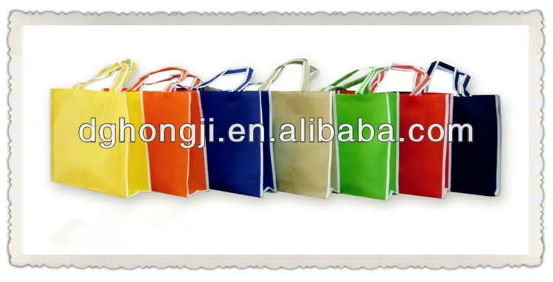 pp non woven shopping bag with pvc pipe handle