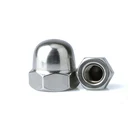 The factory produces high quality stainless steel hex cap nuts.