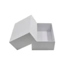 Stock retail white rectangle gift box macaron box rigid box packaging with lid 12*9*3.5CM