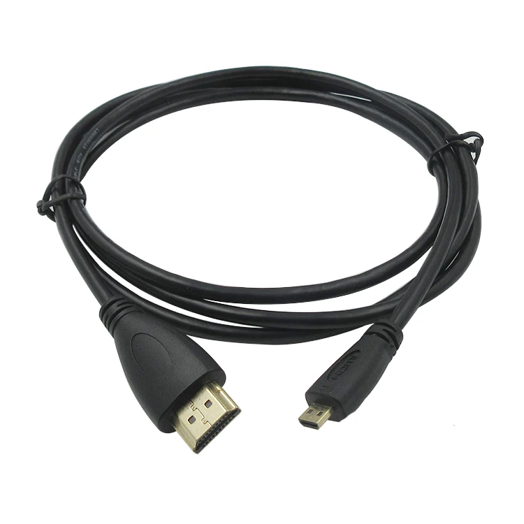 1.5meters standard gold plated male micro hdmi to hdmi cable 1.4v for 1080P 3d - idealCable.net