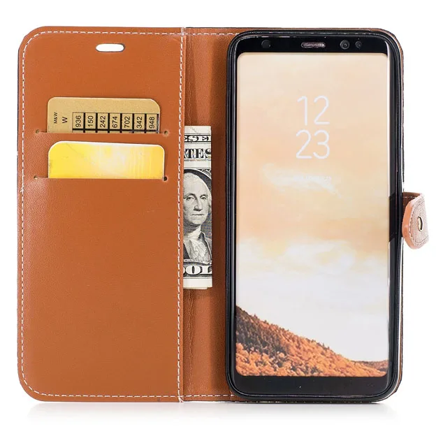 Wholesale PU leather+TPU card slots phone accessories mobile case with great price