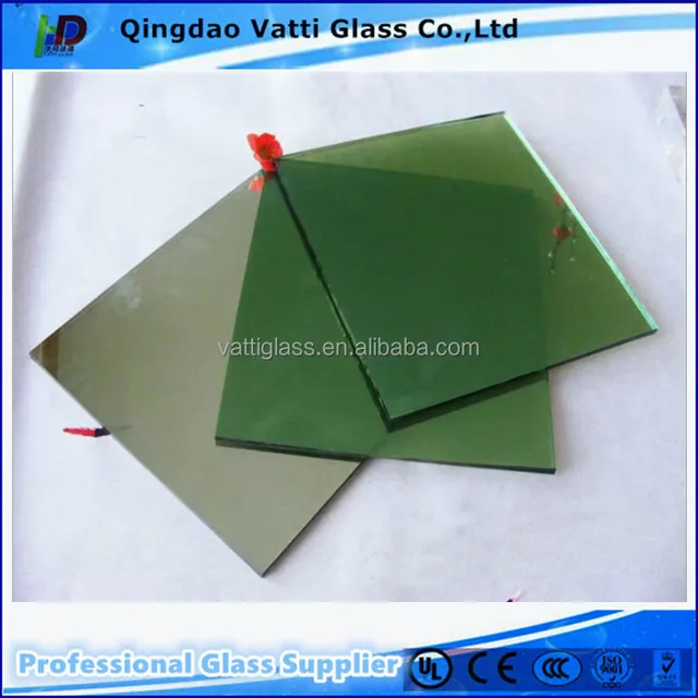 quality color coated reflective float glass bronze gray green