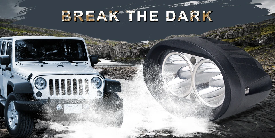  LED Work Light Bar Lamp For Driving Truck SUV Off Road Car Flood Spot Light 12V (1)