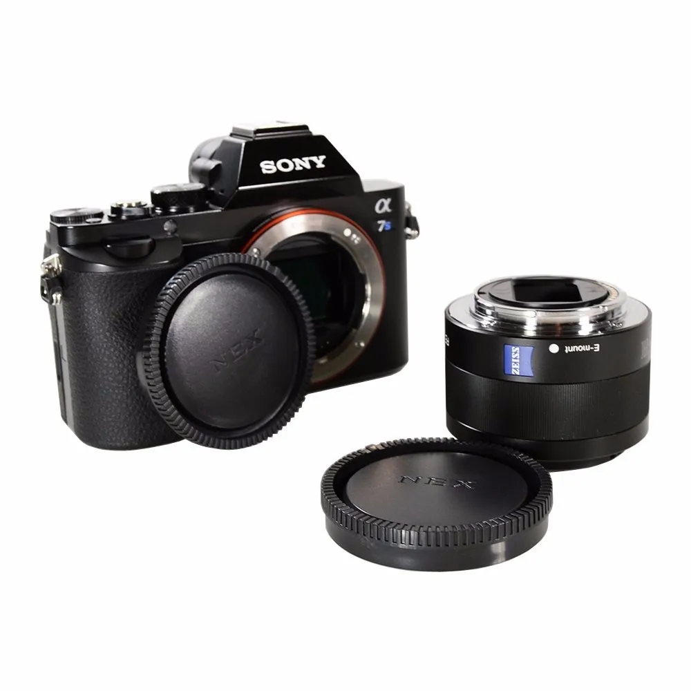 Camera Body Cap And Rear Lens Cover Set Kit For Sony E Mount Nex