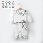 So Cute Leopard Printing Long Sleeve Fall Ruffle Doll Collar Cute Baby Girl Picture Clothes Baby Gift Set