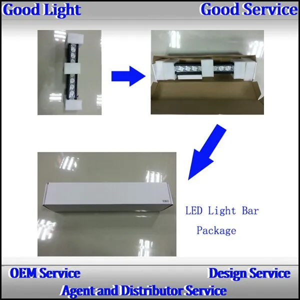 288w 50 inch RGB led light bar for police