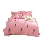 China manufacturer super soft natural king size pink comforter set