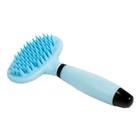 Best selling Blue PP Hard needle round cat brush