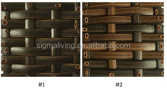 Luxury garden furniture outdoor rattan wicker chairs solid wood dinning set
