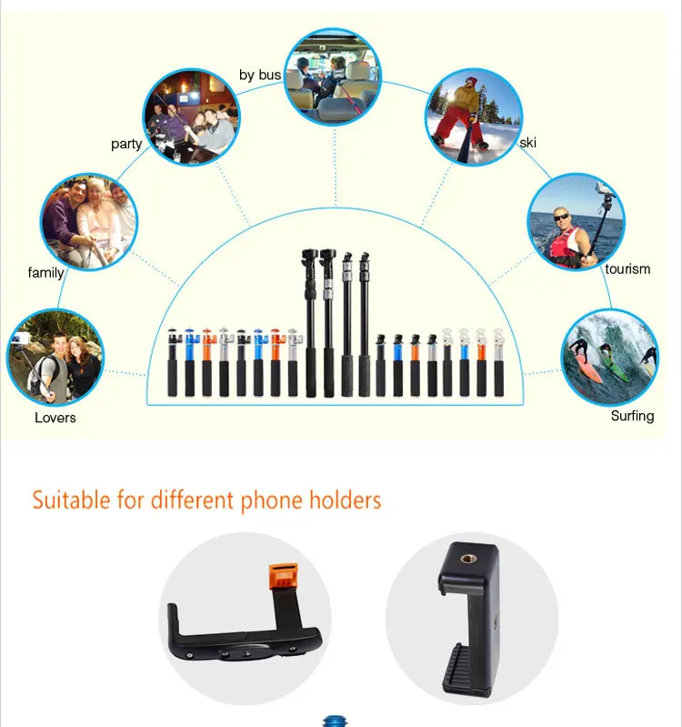 self-photographed with soft foam grip selfie stick with the trigger
