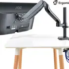 Single LCD Monitor Height Adjustable Desk Mount Stand