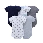 Baby Clothes High Quality Baby Clothes High Quality Short-Sleeve 5Pieces Baby Bodysuit Set Import Baby Clothes From China