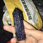 new coming product blue sand stone point wand crystal stone
