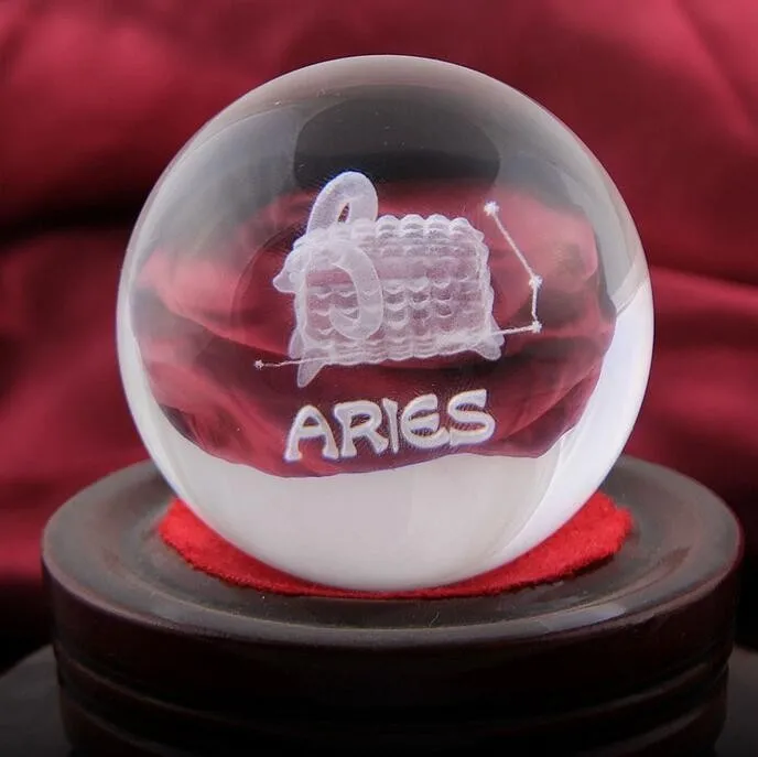 custom crystal craft gifts laser engraving crystal ball