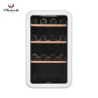 Classical Corner Compressor Cooling Single Zone Retro Wine Cooler For Regular Bordeaux Bottle