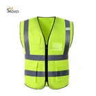low price pink reflective high visibility safety jacket worker construction reflective vest