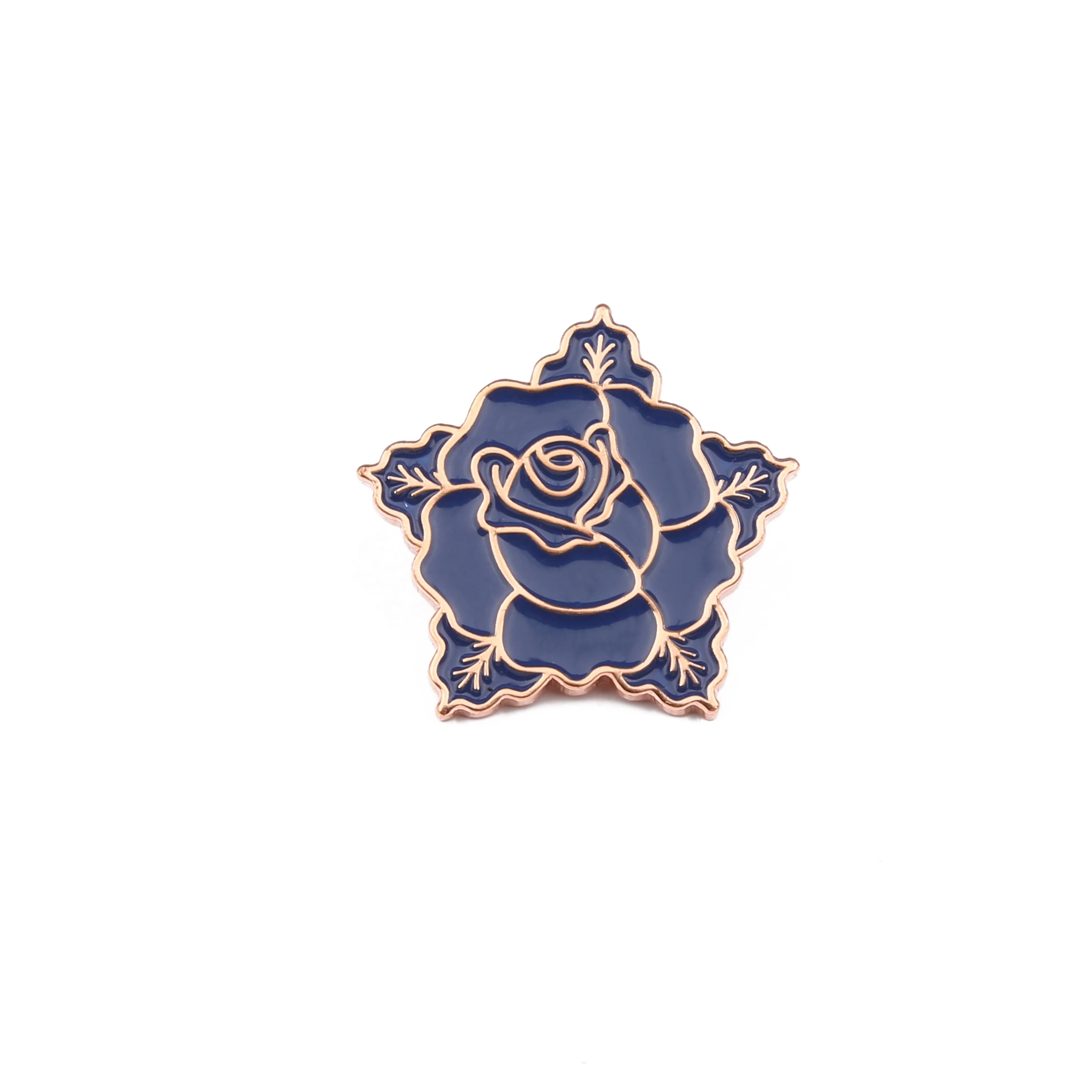 Пользовательские нагрудные Цветок pin Снежинка Роза подсолнечника нагрудные значки