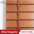 Classic external wood venetian blinds for office