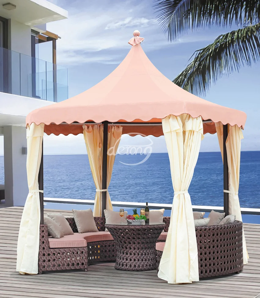 Hot Sale Outdoor Furniture Gazebo Tent With Sofa Set Aluminium Pe